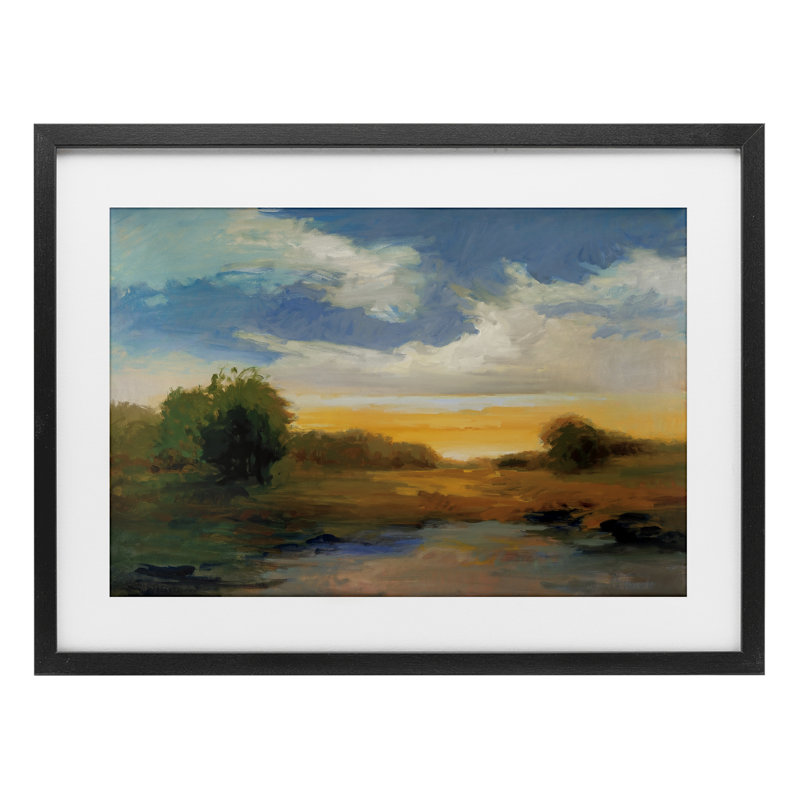Charismatic Clouds Sunset, reproduction encadrée sous verre, conception de Vicki McMurry, H 14 po x l 20 po