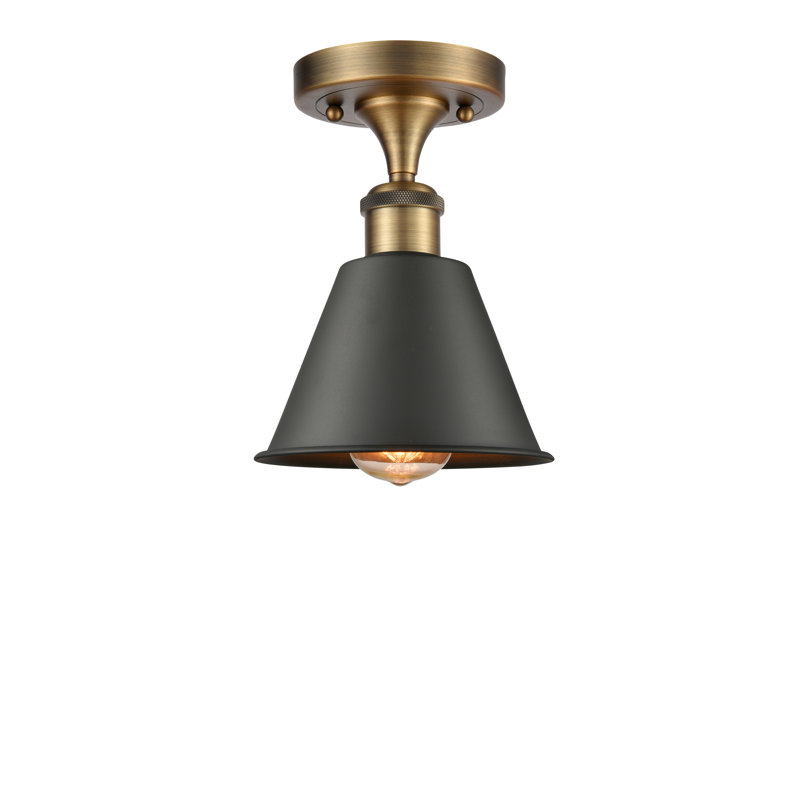 Smithfield Semi Flush Mount, Brushed Brass