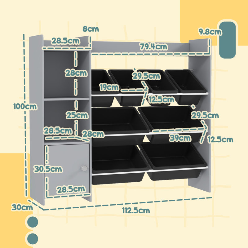 Bonifaz Latitude Run Toy Organiser with Bins
