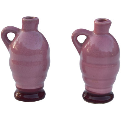 Mid 20th Century Handmade & Playful Porcelain Decorative Accents- S/2