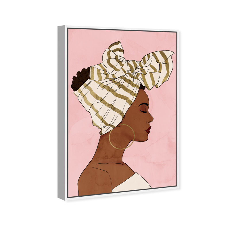 Accessoires Fashion and Glam, Toile blanche encadrée, H 36 po x l 24 po x 1,5 po