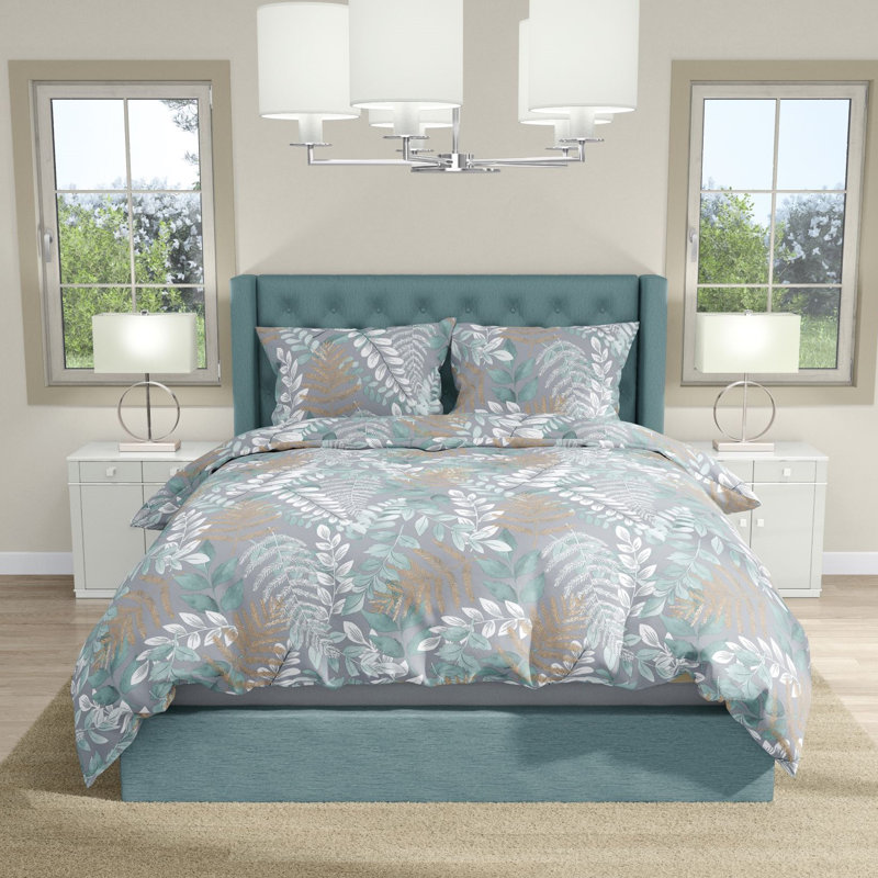 ClassicLiving Aanay Cotton Floral Duvet Cover Set with Pillowcases