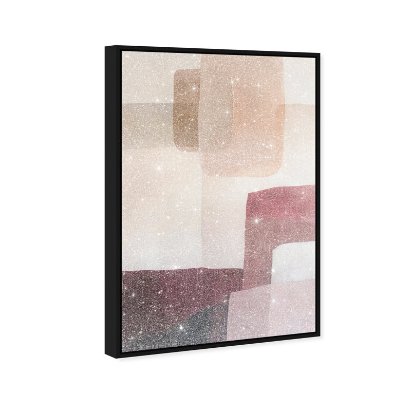 Ruby Dreams I Canvas Abstract Print by Oliver Gal, Black Frame, 10 x 15, 16"H x 11"W, Black Frame