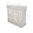 White Antique Solid Wood Hand Carved 2 Door Cabinet