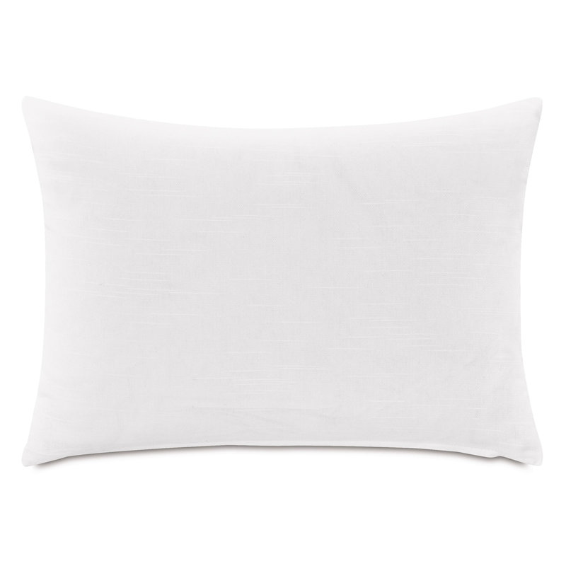 Kona Pillow Cover & Insert, Rectangle 16"H x 22"W, Knuffle Peacock/Baldwin White