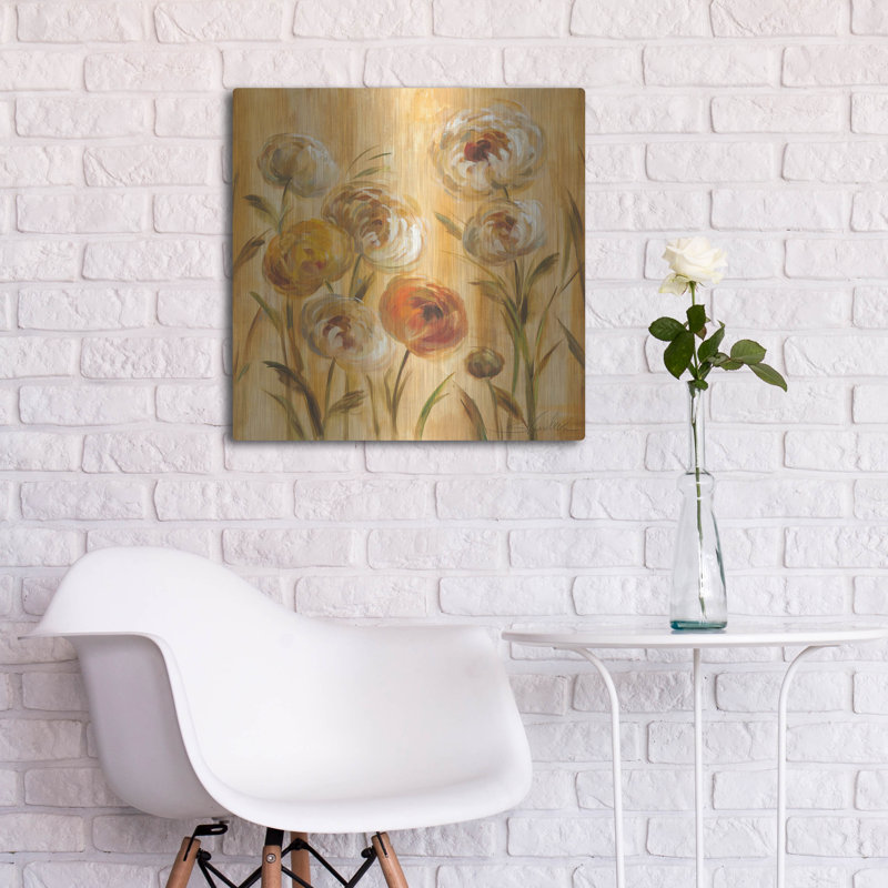 Art mural en métal  «Sunshine Mums 2» par Silvia Vassileva, H 24 po x l 24 po