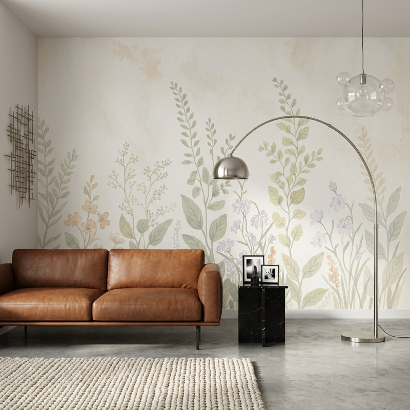 Papier peint blanc sur fond blanc, 160 po x 108 po, Peler et coller