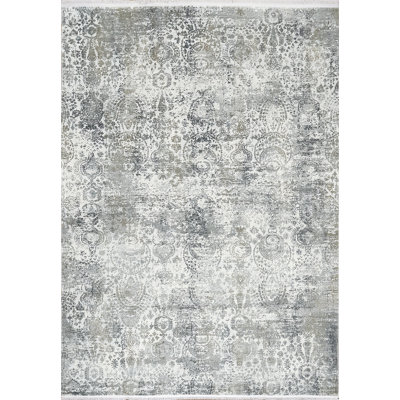 Tapis ivoire/gris Kaelyn
