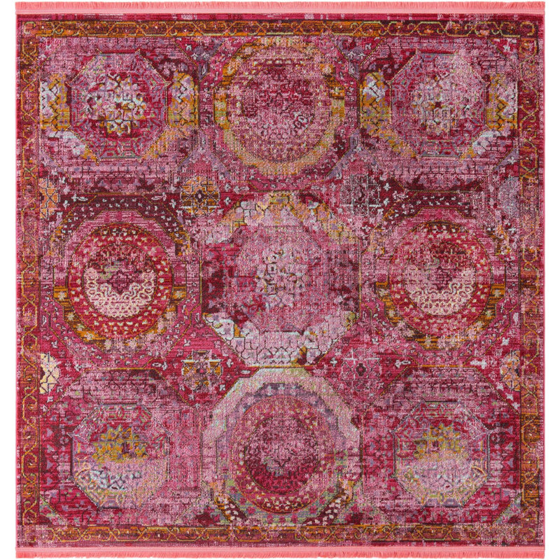 Mekeba Oriental Indoor Rug, Square 7'1"