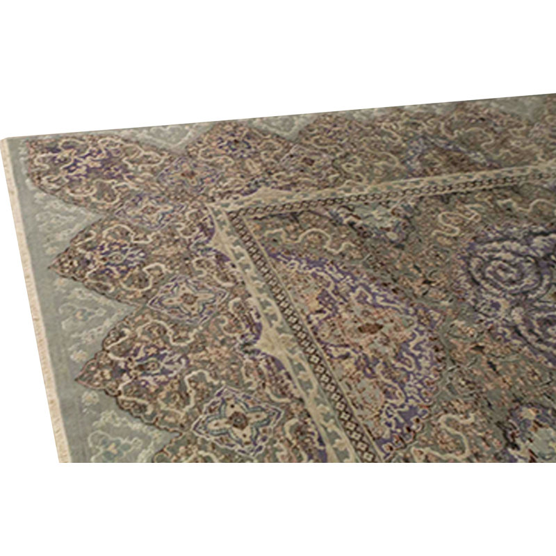 Sona Oriental Area Rug in Blue/Light Blue