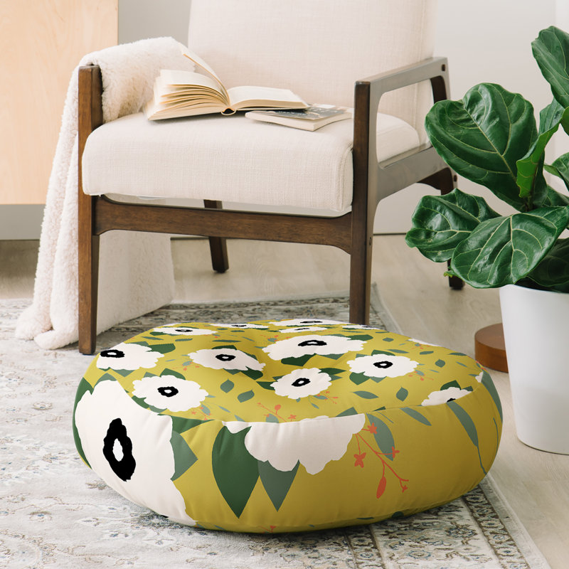 Coussin de sol floral de jardin allyson johnson