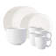 Puro Coupe 16 Pieces Place Setting - Whitewash