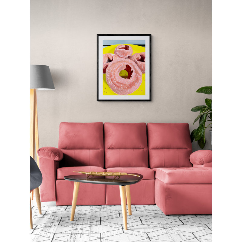 Sugar Donuts Print by Evan Sklar, Black Framed Paper, 31.25" H x 25.25" W