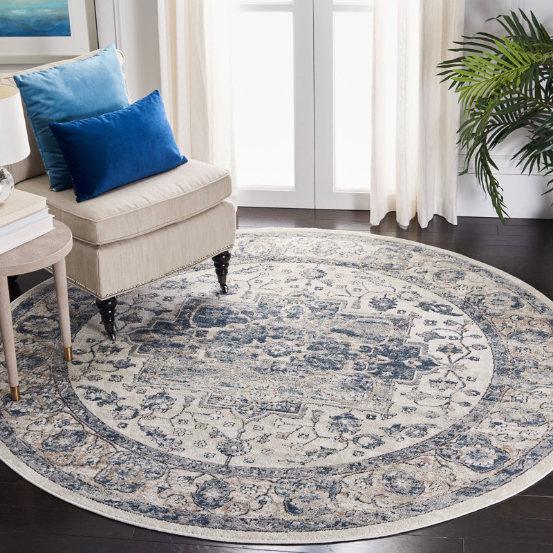 Martha Stewart Performance Oriental Rug, Round 6'7"