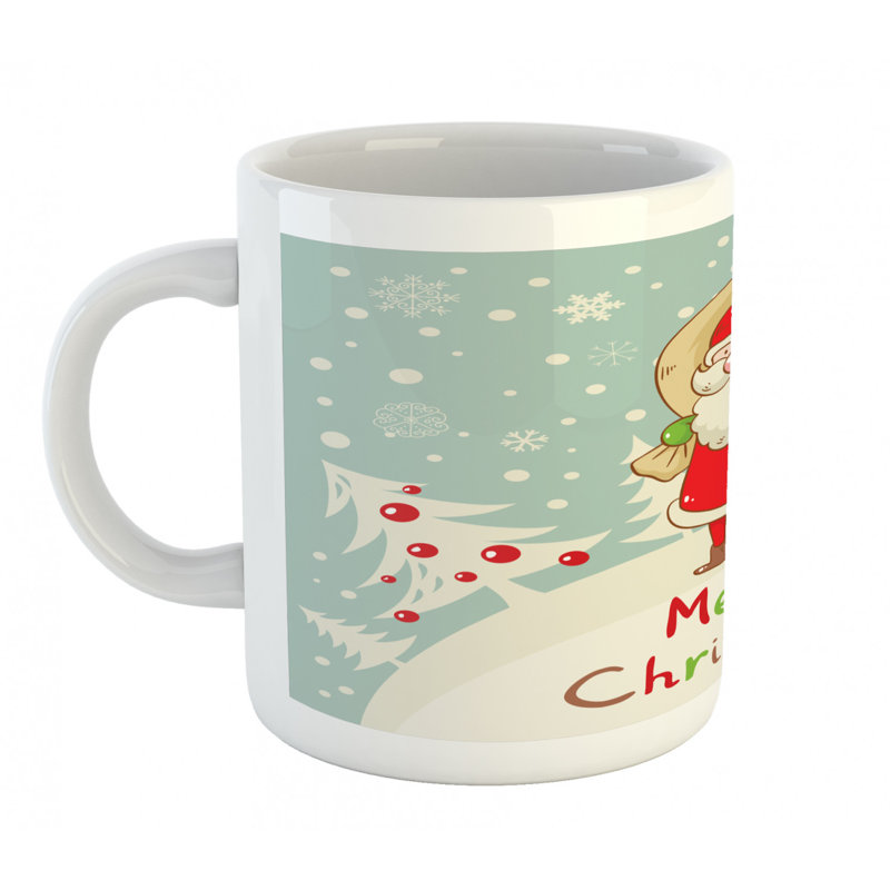 Grande tasse à café santa