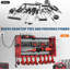 Support mural pour outils électriques avec station de charge, support de garage robuste à 3 couches avec 8 prises, 4 tablettes de rangement pour perceuse avec crochets, support de batterie pour tablette de perceuse pour garage, établi