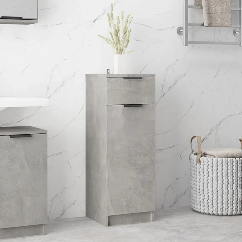 Jihyun Bathroom Storage, Concrete Grey