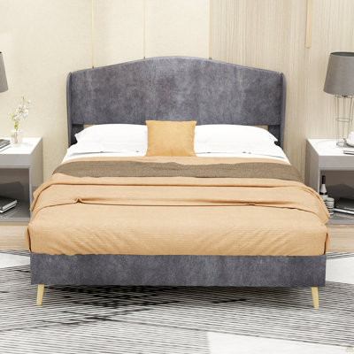Velvet Upholstered Bed