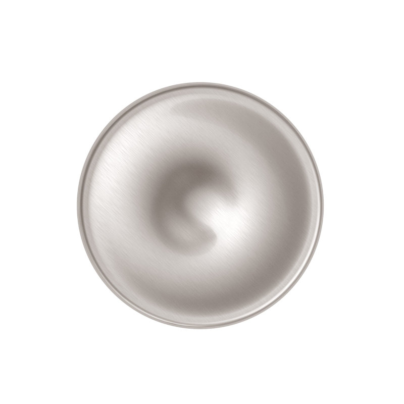 Poignée champignon 1 3/8 po de diamètre, Nickel brossé