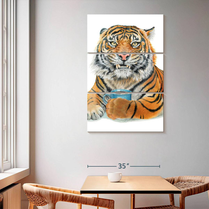 Brampt Too Early Tiger, 65" H x 42" W