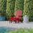 Ayleah Commercial All-Weather Plastic Adirondack Chair with Ottoman-1230226233
