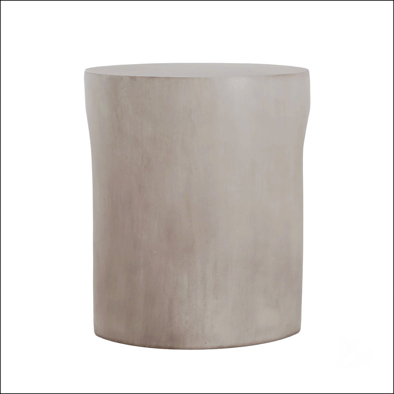 Table d'appoint ronde en U gris clair MGO, durable et élégante pour les espaces modernes