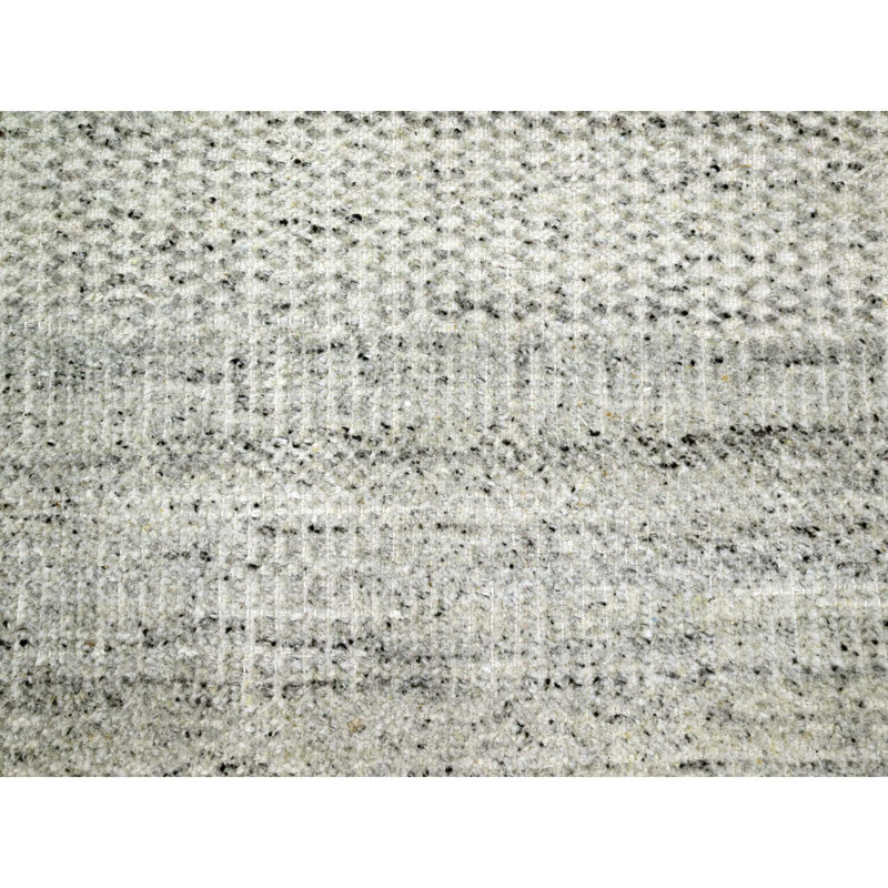 Tapis oriental en laine texturée noué à la main 12 pi 1 po x 14 pi 10 po D30C9399EA0642FF8E1D32C98CD85CAE
