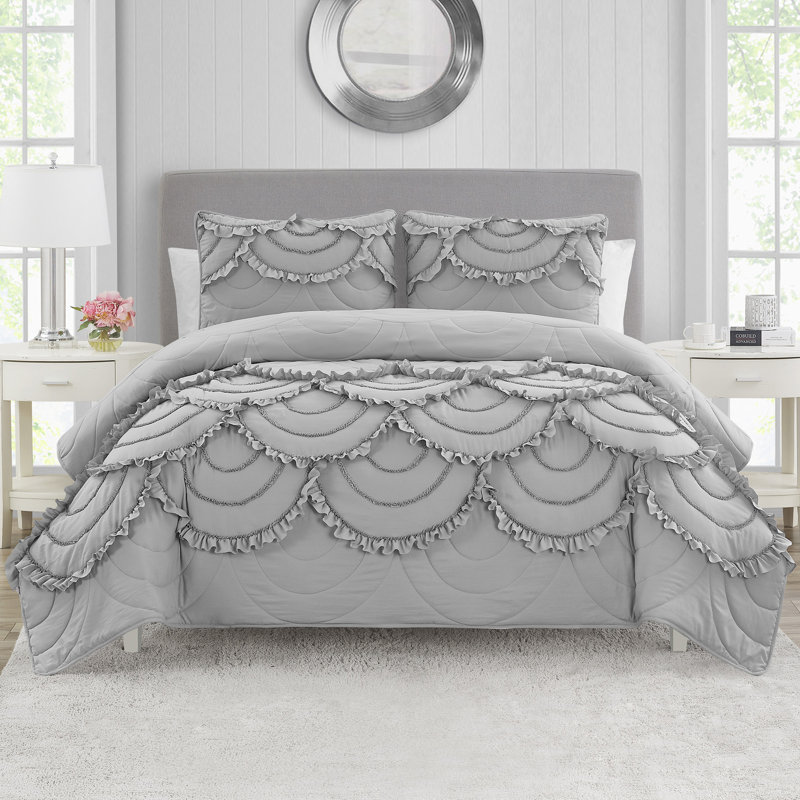 Ensemble de courtepointe DESIGN, Courtepointe pour lit simple + 1 taie décorative