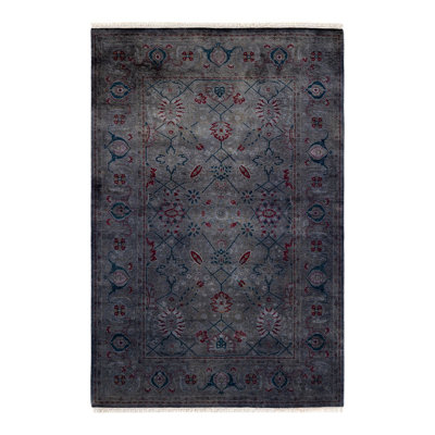Yazmani One-of-a-Kind 4' 1" X 6' 1" Hand Knotted Area Rug