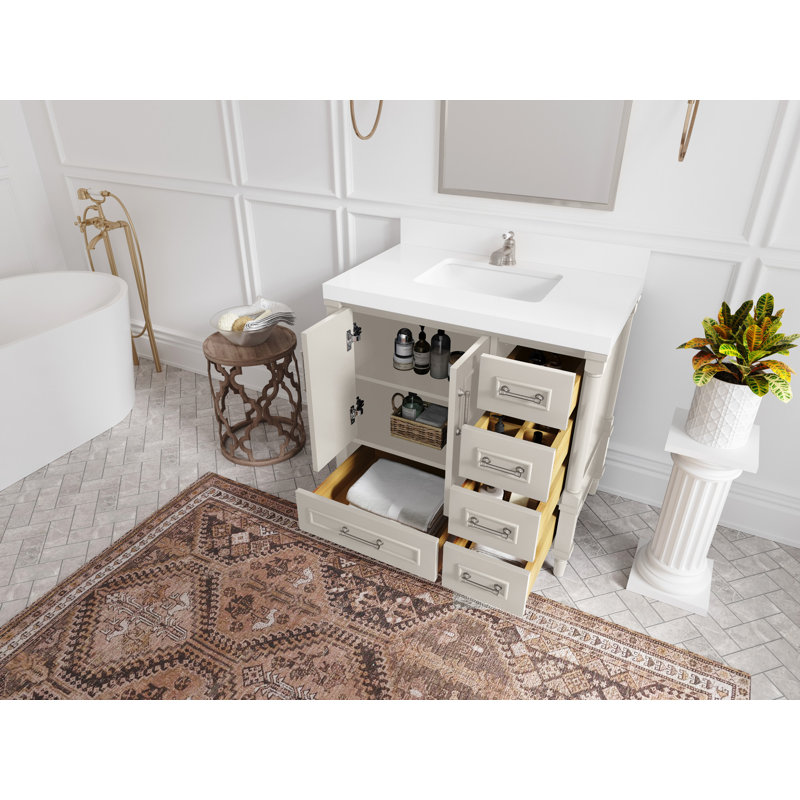 Aberdeen X P 22 po Meuble-lavabo central D Viola quartz nuit