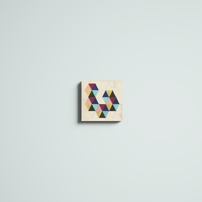 «Geometric Pattern Play III», impression sur toile, H 12 po x l 12 po