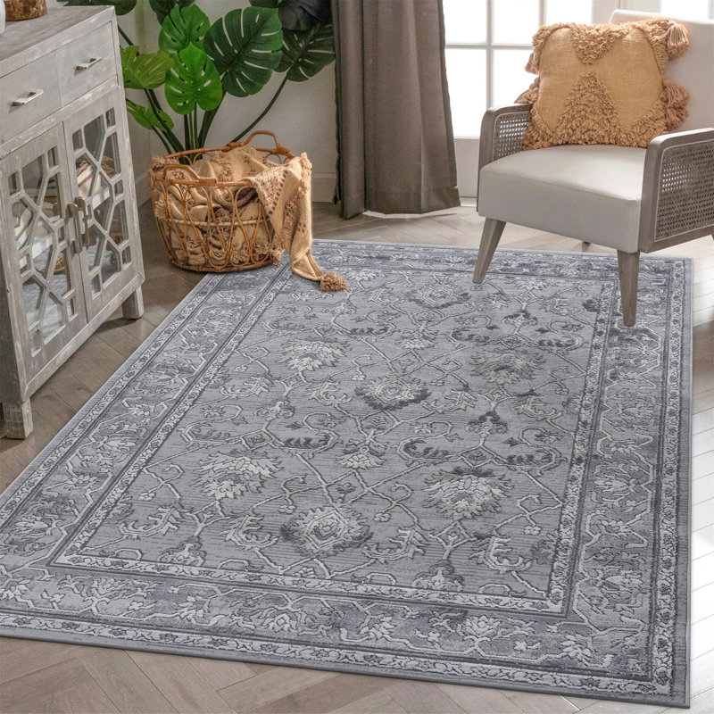 Collection 8X10 Grey / Oriental Area Rug