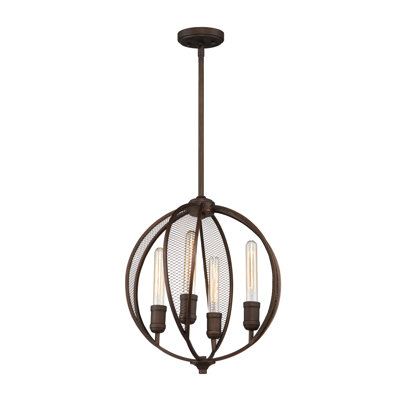 LaKeshia 4 - Light Dimmable Globe Chandelier