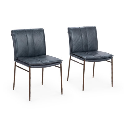 Mayer Leather Side Chair by Classic Home