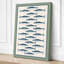 Mackerel Study Japandi - Wrapped Canvas-1009412793-1009412787