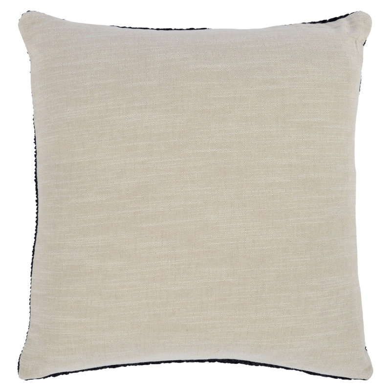Marcie Square Pillow Cover & Insert, Black