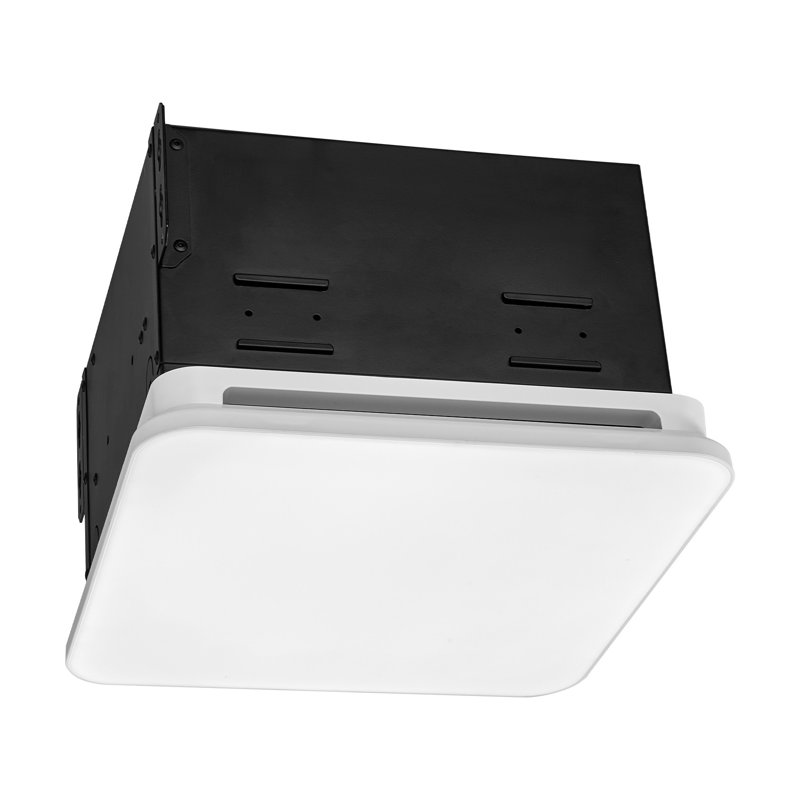 Ventilateur de salle de bain silencieux de 110 pi³ / min avec éclairage à DEL intégré - Système de ventilation de plafond à faible bruit pour la salle de bain et la lessive