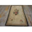 Tapis en laine multicolore crocheté antique