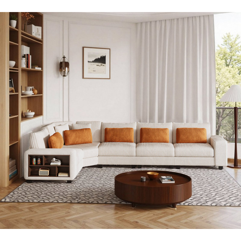 Canapé modulaire surdimensionné rembourré 5 pièces Jociah