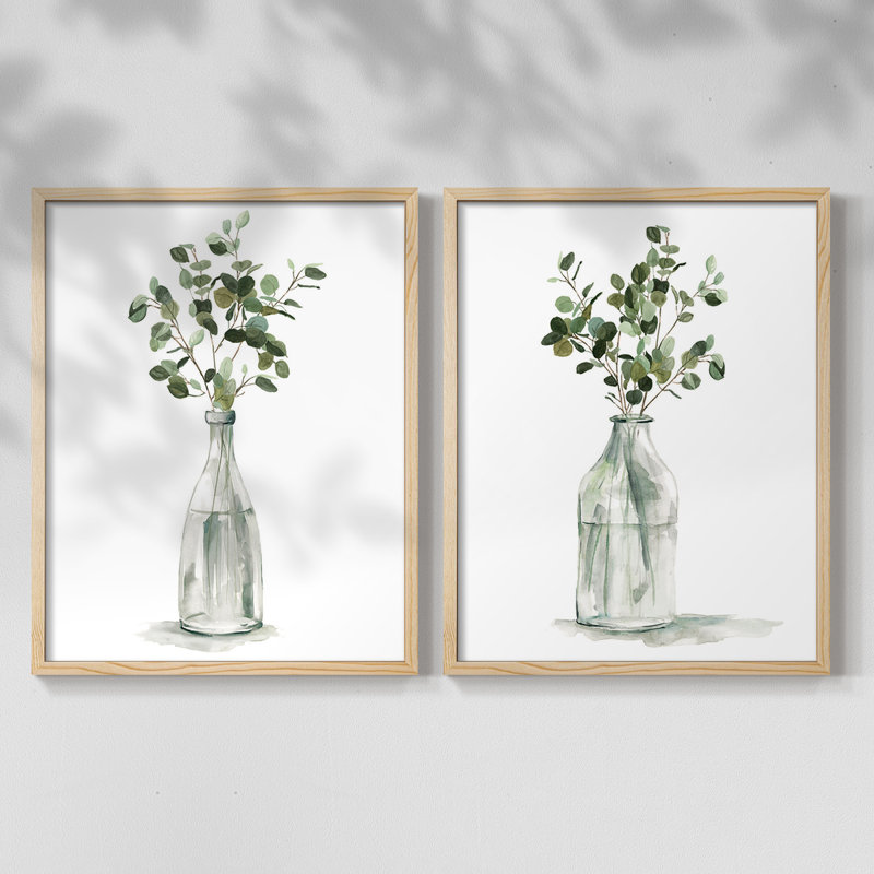 «Botanical Arrangement I», reproduction encadrée de qualité supérieure - prête à être accrochée - aucun clou requis - aucun clou requis