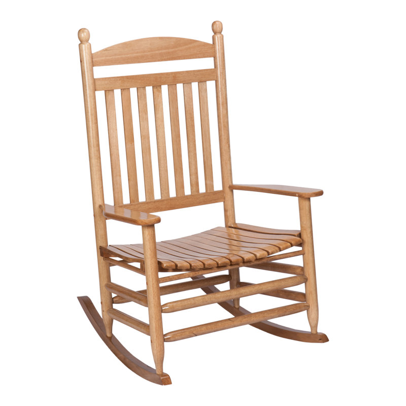 Chaise berçante d'extérieur en bois massif, Érable