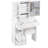 29.2" Small Size Left Drawer Desktop Vanity Table   Cushioned Stool, Large Sliding, Touch Control, Tri-Color Switching, Brightness Adjust LED Mirror, High Capacity Storage, Suitable For Small Space