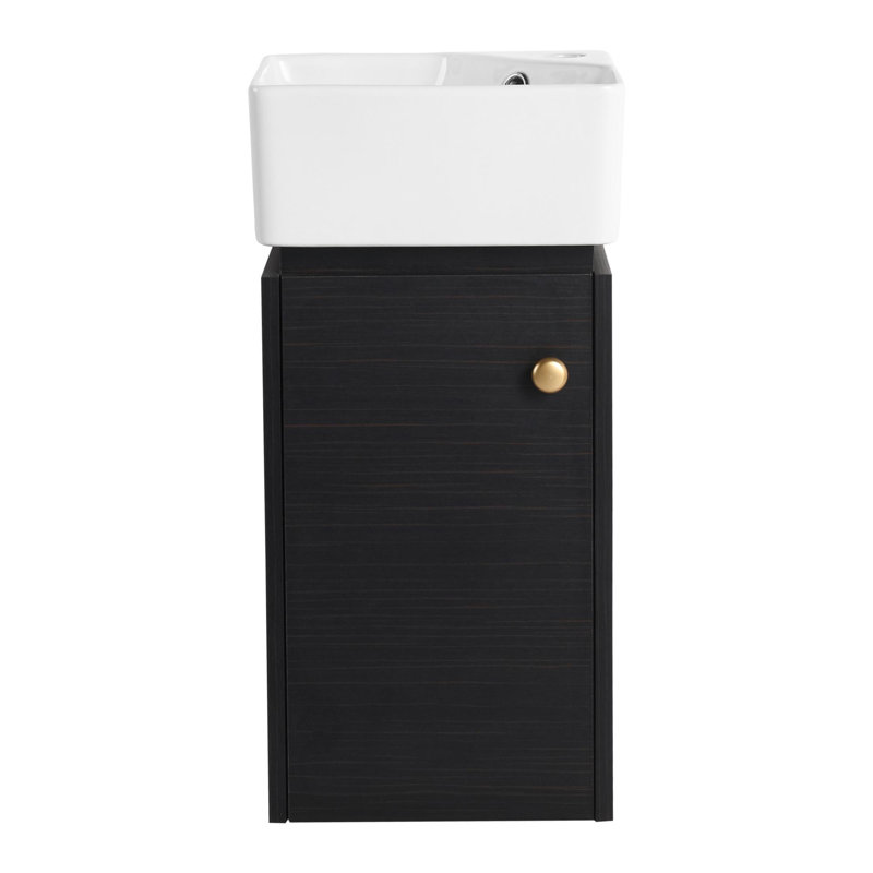 Twayne 12'' Single Bathroom Vanity with Ceramic Top