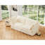 Salon Corduroy 4 - Siège profond, confortable, coussin rembourré, housse amovible, housse crème 4