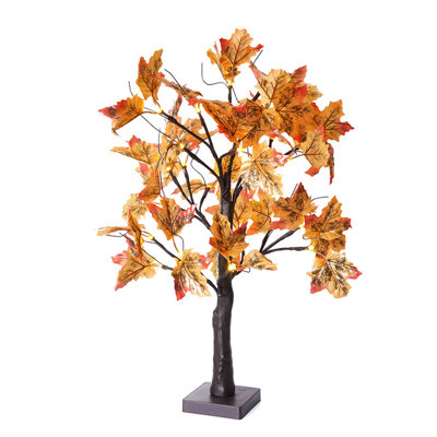 Tree Lights Led Maple Leaf Thanksgiving Scene Decoration Glowing Tree Halloween Indoor Event Party Home Decoration Lights