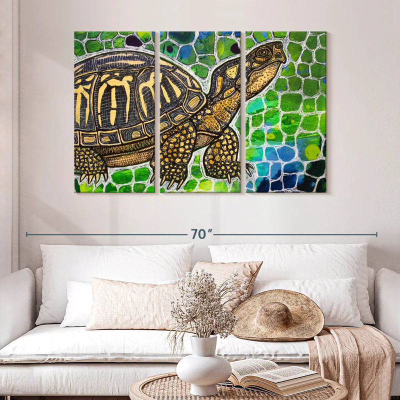 Brampt Eastern Box Turtle, 32" H x 50" W