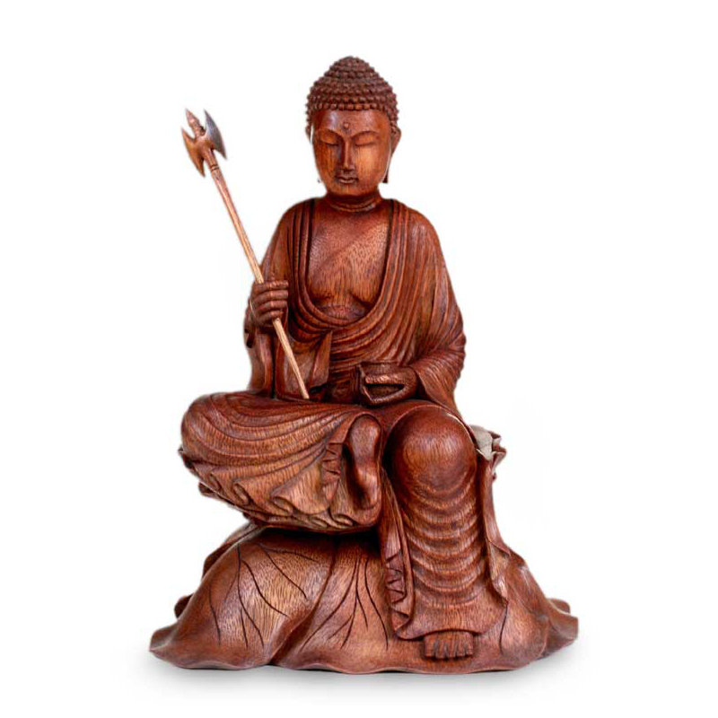 Buddha's Journey Wood Figurine