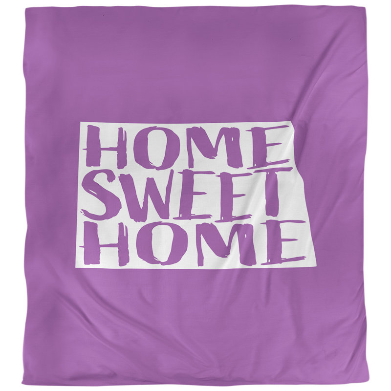 Housse de couette north dakota the home, Housse de couette pour très grand lit, Violet, Microfibre