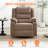  360° Swivel Rocking Recliner Chair for Nursery Bedroom with Massage and Heating-55405479
