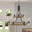 Lustre à niveaux variable 9 lumières